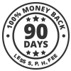 90-Day Money Back Gaurantee. 100% Money Back.